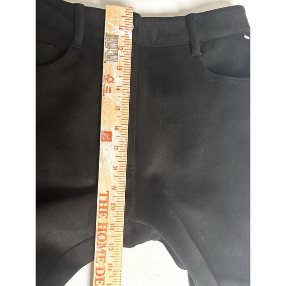 Wilfred Melina Pants Size 4 Black High Rise Slim Vegan Suede Aritzia NWT - Picture 8 of 10